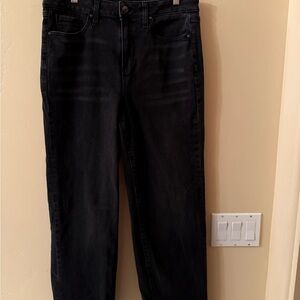 Chico's Black High Rise Straight Leg Jeans Sz.10R
